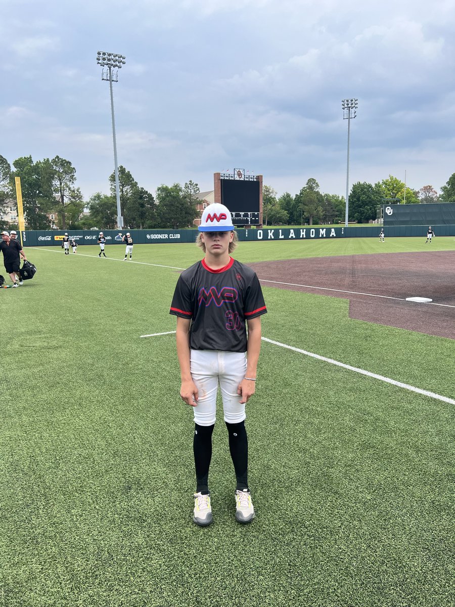F: <a href="/MVPBaseballOK/">MVP Baseball</a> 10, OK Canes 14U Scheilz/Hills 5
PoG: Ean Barron 1-3, 2 RBI, 2R
Pitcher: Cade Geiger 3 IP, 2K / 1-2, 2 R, 2BB
Notable: <a href="/CannonColley1/">Cannon Colley</a> 2-2, 2B, 3B, 3 RBI, BB