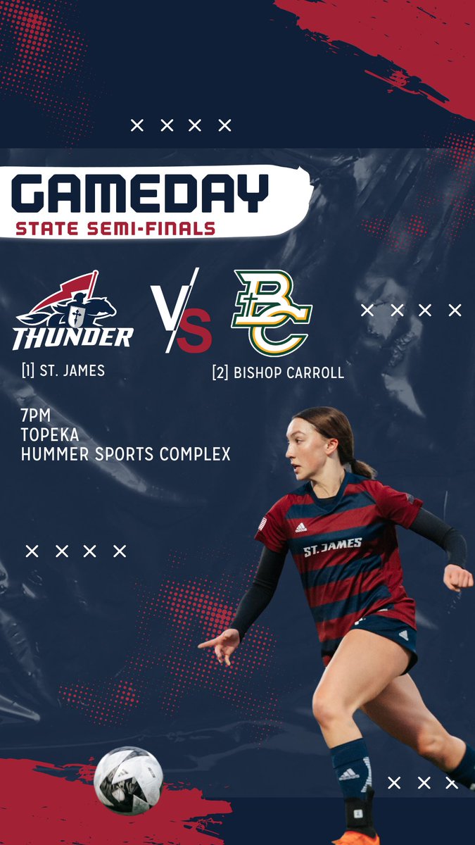 SJA_Gameday's tweet photo. STATE SEMI-FINAL GAMEDAY⚡️⚽️

#GoThunder x @LThunderSoccer https://t.co/RLLZpUQwec