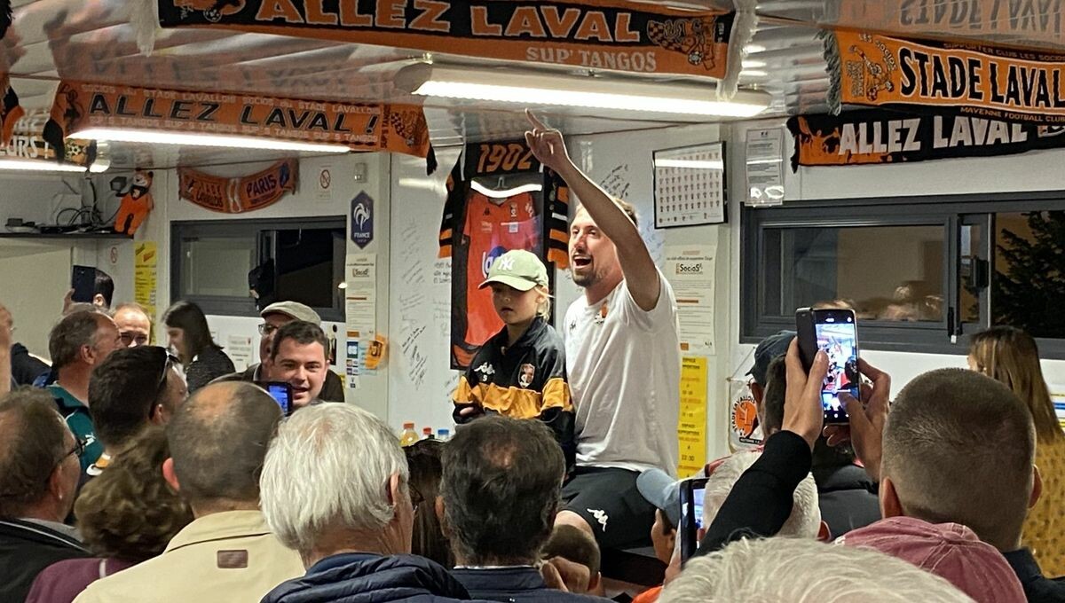 ⚽🟠⚫ EN VIDÉO - De la joie et de l'espoir en #Ligue2 pour les fans du <a href="/stadelavallois/">Stade Lavallois</a>, vainqueur du <a href="/nimesolympique/">🐊 Nîmes Olympique</a> (2-0) à Le Basser ➡️ l.francebleu.fr/BsTK