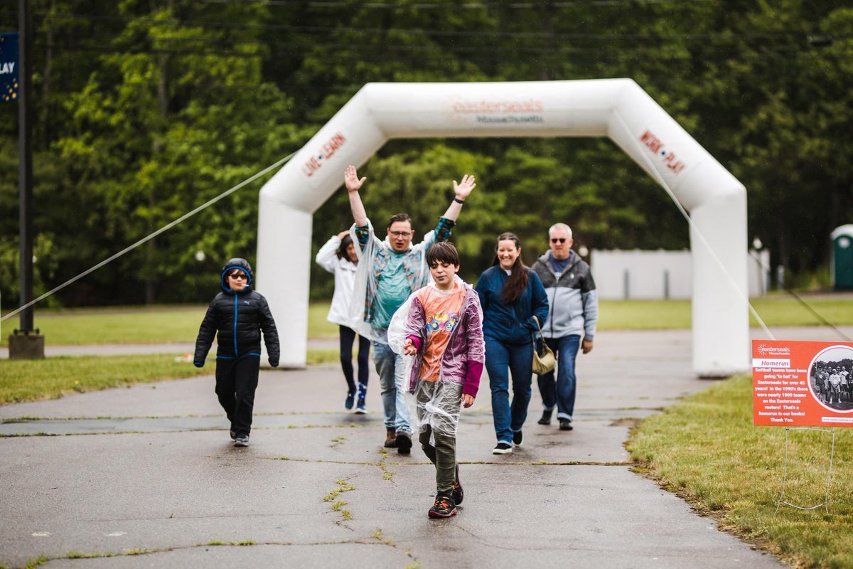 EastersealsMA's tweet photo. Despite the rain, we had a blast at the Move With Me final lap bringing the Easterseals community together to see The Bridge Center in action, meet the barn animals, and enjoy each other's company. Your support has a significant impact on ESMA's mission! https://t.co/LEM3n4YP39