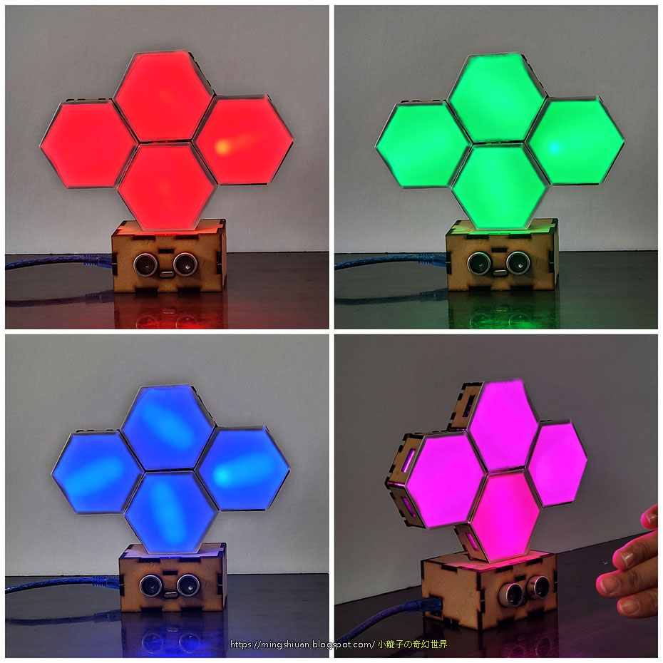 MingshiuanTsai's tweet photo. 蜂巢積木式互動全彩幾何造型燈
https://t.co/rHBc9fOXBm
#Hexagon #lamp #light #Polyhex #education #teaching #learn #Laser_cutting #Arduino #Geometric #蜂巢 #積木 #互動 #全彩 #幾何造型 https://t.co/LwHBtjAEjW