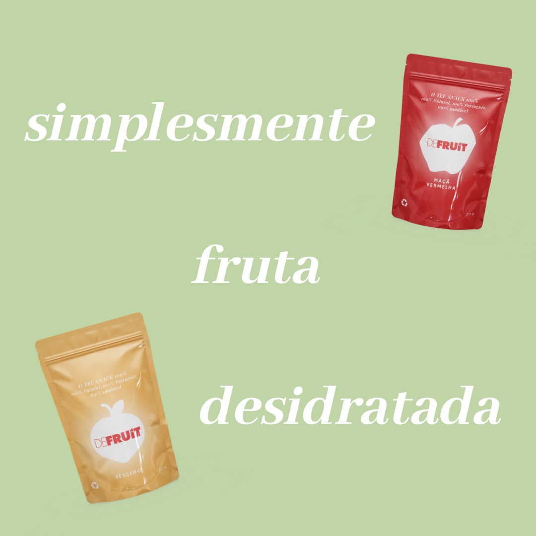 Se ainda não conheciam todos os benefícios dos nossos snacks de fruta desidratada então agora já sabem! Os snacks são 100% tudo e a nossa preocupação com os clientes e com o planeta é também a 100%. 💯 #DeFruit #snacksaudavel #frutadesidratada