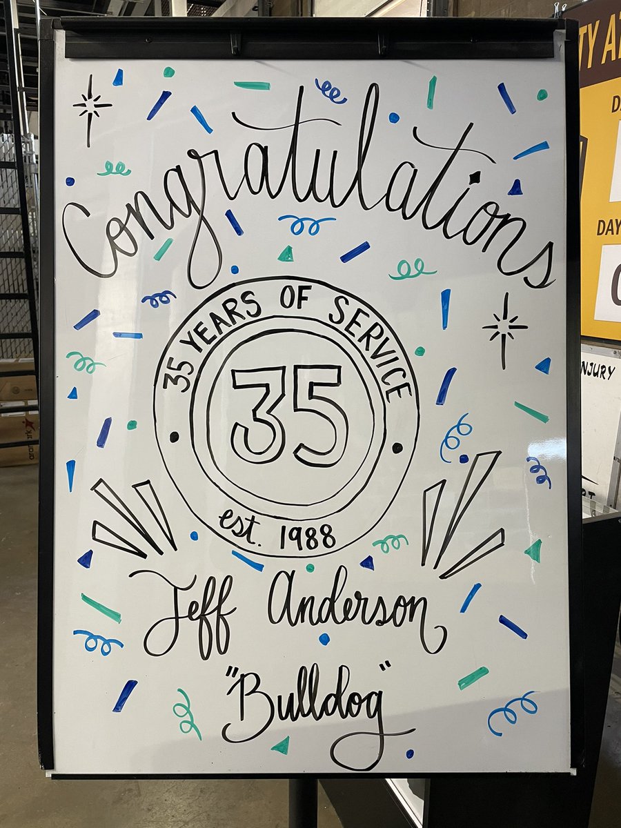 Congrats Jeff!! 35 years of service is a profound accomplishment! 🎊

<a href="/mmarshall35/">Michael Marshall</a> <a href="/UPS/">UPS</a> <a href="/UPSers/">UPSers</a> <a href="/CP_UPSers/">Central Plains</a> <a href="/CACHFeeder/">CACH Feeder</a>