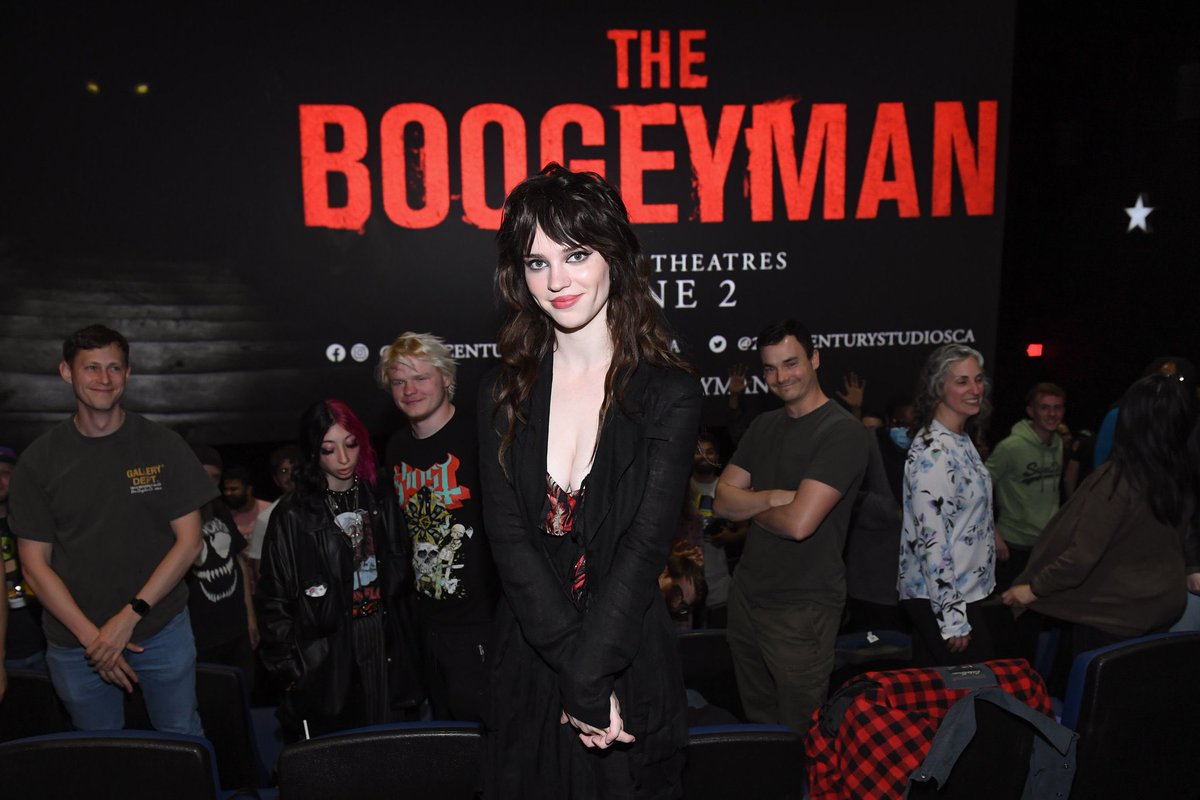 sophie at an early screening of the boogeyman in toronto