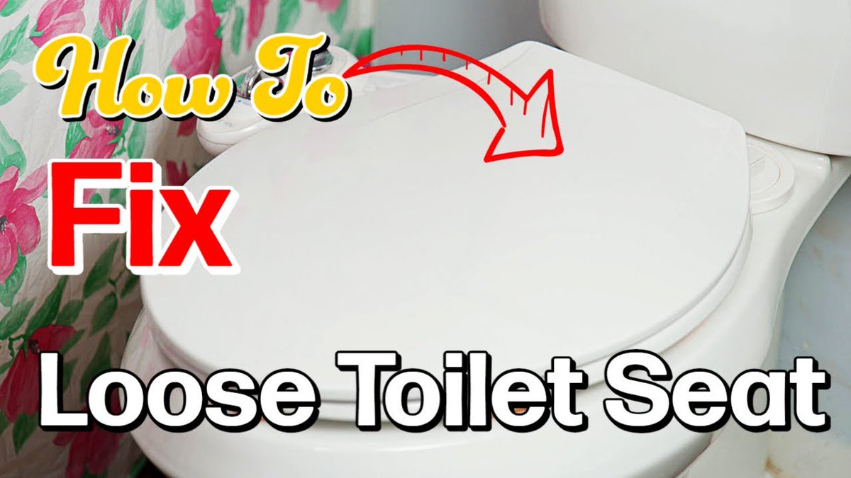 How To Fix Tighten Loose Toilet Seat Easy Simple YouTube video. youtu.be/Y4xhMMQTepk . #diy #doityourself #fix #fixit #toilet #loosetoilet #fixloosetoilet #toiletseat #fixtoiletseat #repair #howto #tutorial #Youtube #homefix #homefixing #tightentoiletseat