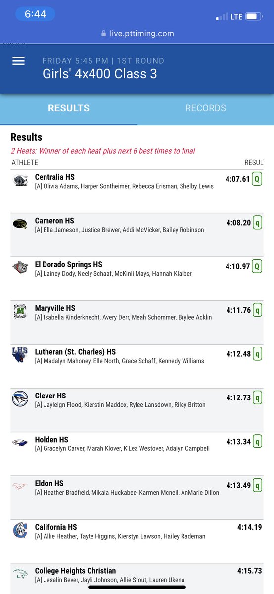 CHSDragonsTF's tweet photo. @EllaJameson05 @JusticeBrewer4 @addimac42 and Bailey Robinson run a season best 4:08.2 to place 2nd in the 4x400 prelims! Earning a spot in the finals tomorrow! #ChoppinTime 🪓🪓 #TicketPunched 🎟️🥊 #FebreezeBottle https://t.co/wTBE5fXbrj