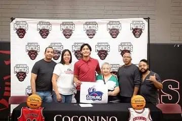 Congratulations to Memphis James (Navajo), out of Coconino High School in Arizona, who signed his letter of intent to play basketball at Sterling College.
#NativePreps #Navajo