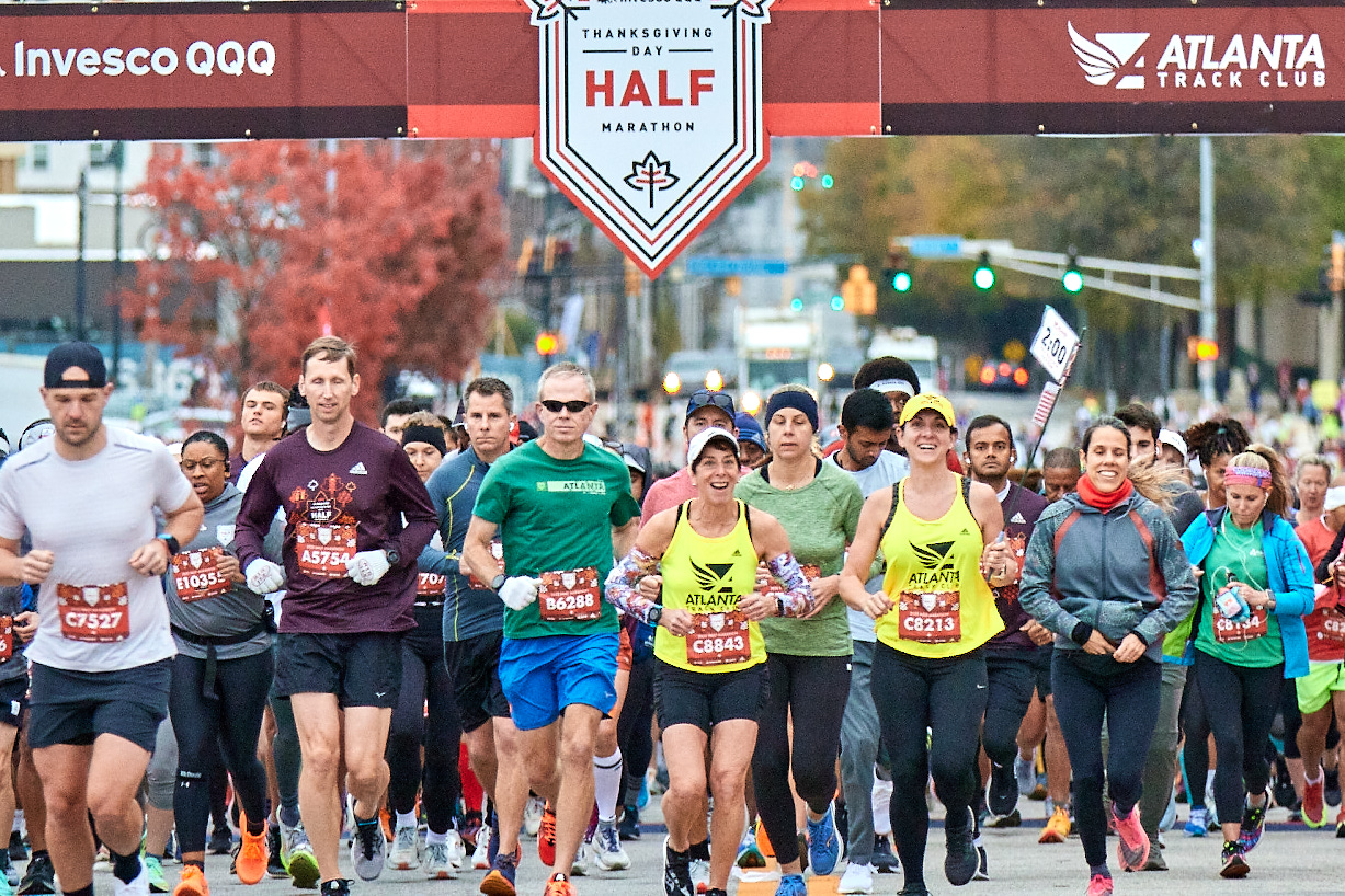 Atlanta half marathon thanksgiving results Umass amherst rec center