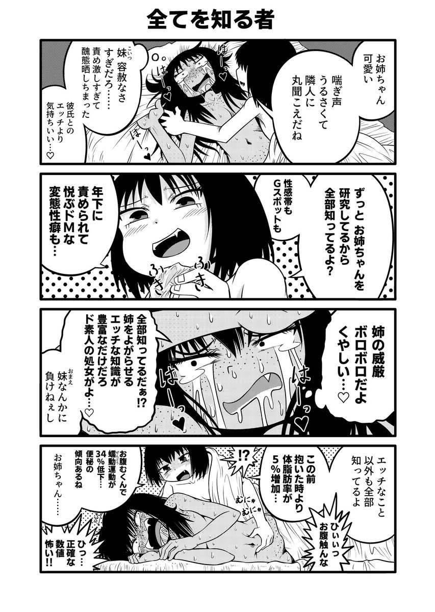 ドMお姉ちゃんを研究し尽くしたドS妹 #百合漫画 #ロリおね