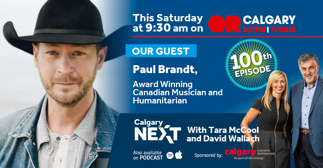 #CalgaryNEXT is celebrating its 100th episode this Saturday with a very special guest: Canadian country star and proud Albertan, <a href="/paulbrandt/">paulbrandt</a>. Tune in tomorrow at 9:30am ➤ ow.ly/21Ux50NlE4H <a href="/Tara_McCool/">Tara McCool</a> <a href="/dwallach1/">David Wallach</a> #lifeincalgary