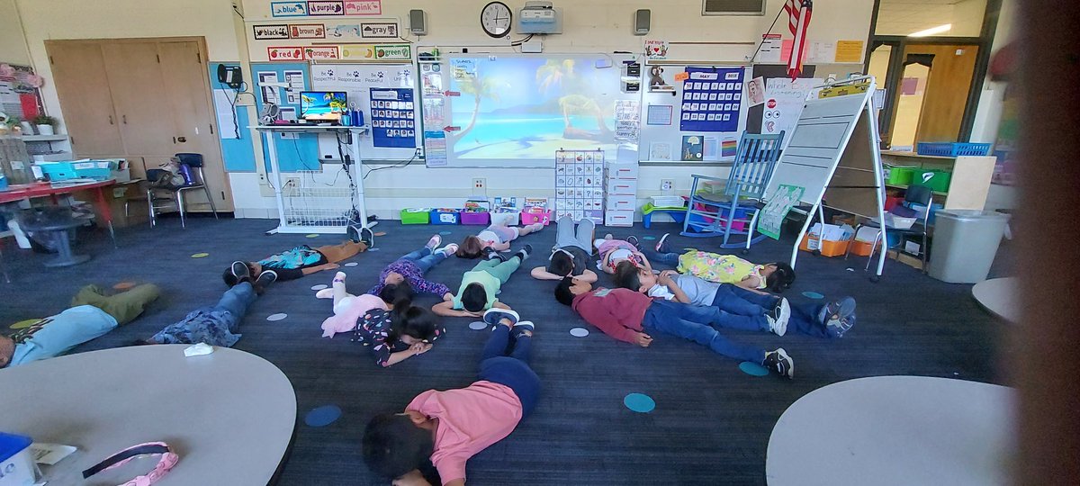 V is for Vacation Day! We are not in class, we are relaxing on a calm beach. <a href="/EastMaine63/">EastMaine63</a> <a href="/MarkTwainD63/">Mark Twain School</a>