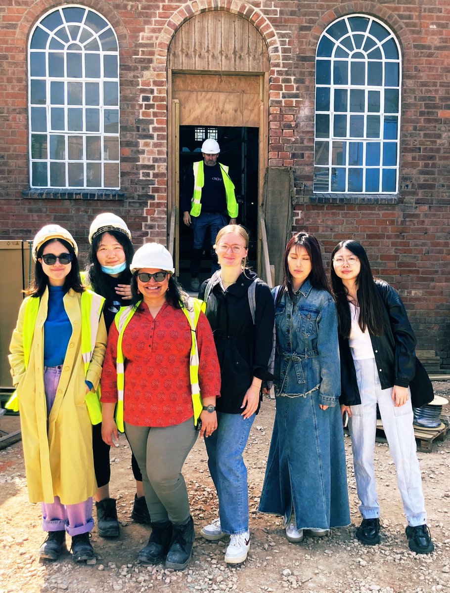 Very exciting sneak peek and hard hat tour of @TheFOLD_ with @CCMPSWarwickUni #CME students working with @cogent_agency . Cant wait for the launch of #leamingtonspa’s newest creative hub / co working space!