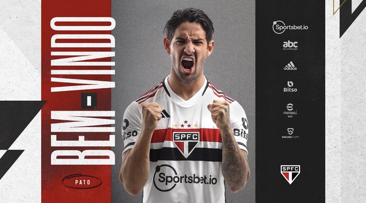 futebol_info's tweet photo. Oficial! Alexandre Pato é o novo reforço do São Paulo. ✍️🇾🇪

📸 Divulgação/São Paulo https://t.co/x4dMtgf0Yy