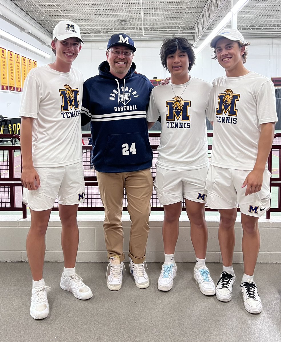MahtomediTennis's tweet photo. After advancing to State for the Team division, Mahtomedi players Sam Rathmanner, Brandon Pham &amp; Jack Allaben will also attend the MN AA State Tennis Tournament as Individuals. Rathmanner took home #1 Singles in section 4AA and Pham &amp; Allaben took home #1 Doubles. #GoZephs https://t.co/A2LTcOXWV3