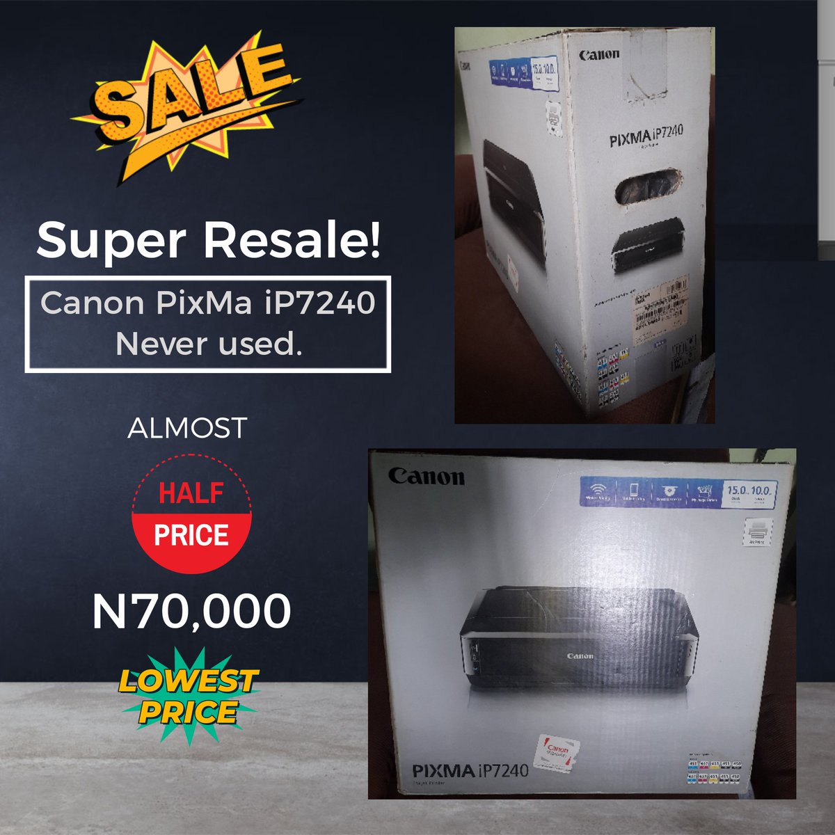 iamspiricx's tweet photo. Canon Printer 🖨  For Sale. Never used at a give away price. Everything remains intact. Be sure you also check on the current market price for the value you're getting. Hit the link in my Bio if interested. Thanks.. https://t.co/BAObrmImj7