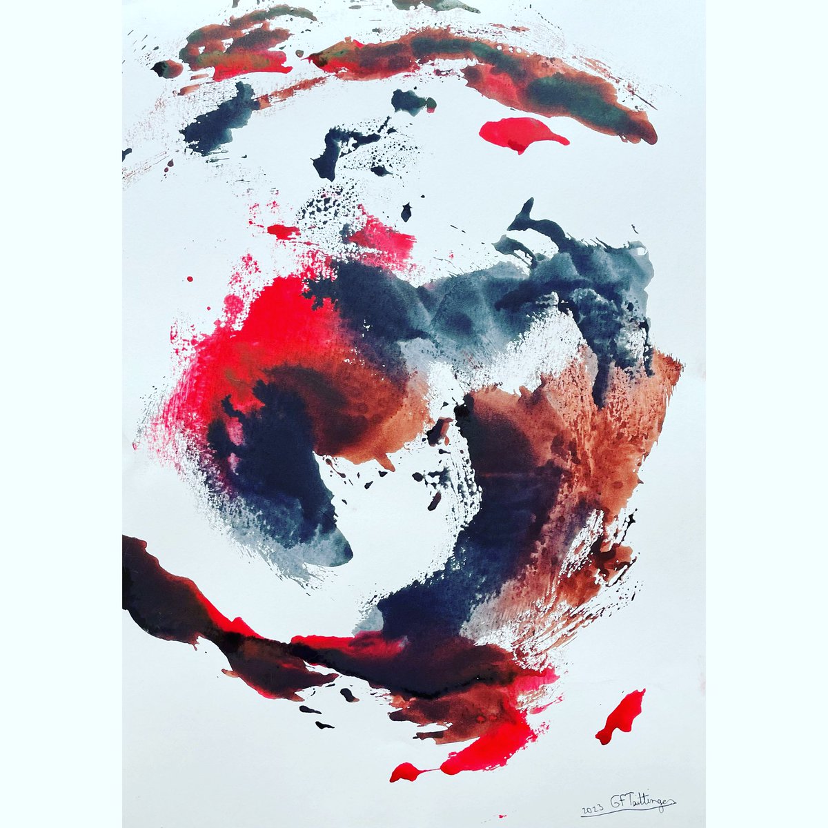 Art expressif, lumière et mouvement 2023 #254 #artexpressif #lumiereetmouvement #artabstrait #gftaittinger #encre #modernart #painting #abstractart #art #abstractartists #contemporarypainting #abstractpainting #taittinger (42cm x 59,4cm)
