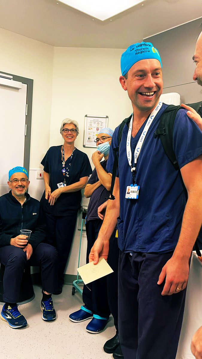 TheChestSurgeon's tweet image. What a lovely surprise from the @UHS_Thoracics theatre team! They taught me everything. Super excited about the next 30 years working @UHSFT with these amazing people as a #consultant #thoracic #surgeon. #teamworkmakesthedreamwork #FoodieFriday