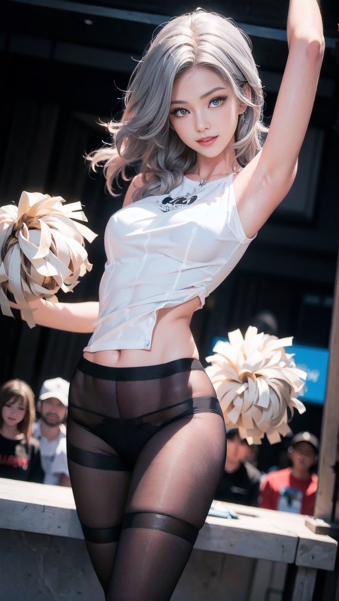 BBAIART's tweet photo. AI Cheerleaders #Beyonce #fishtanklive #팀세븐틴_보고올랐지_8주년까지  #ai #aiart https://t.co/0Z8p5P36vX