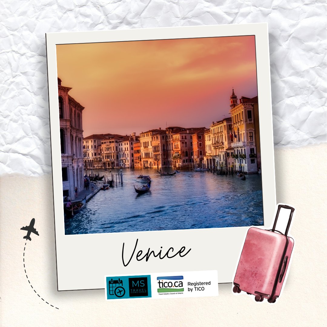 Escape to the enchanting canals of Venice, where every street is a work of art and every corner reveals a new adventure. 

Let us help plan a dream trip to Venice today!
mstravelconcierge.ca

#traveltovenice #enchantingcanals #italiancuisine #romanticgetaway