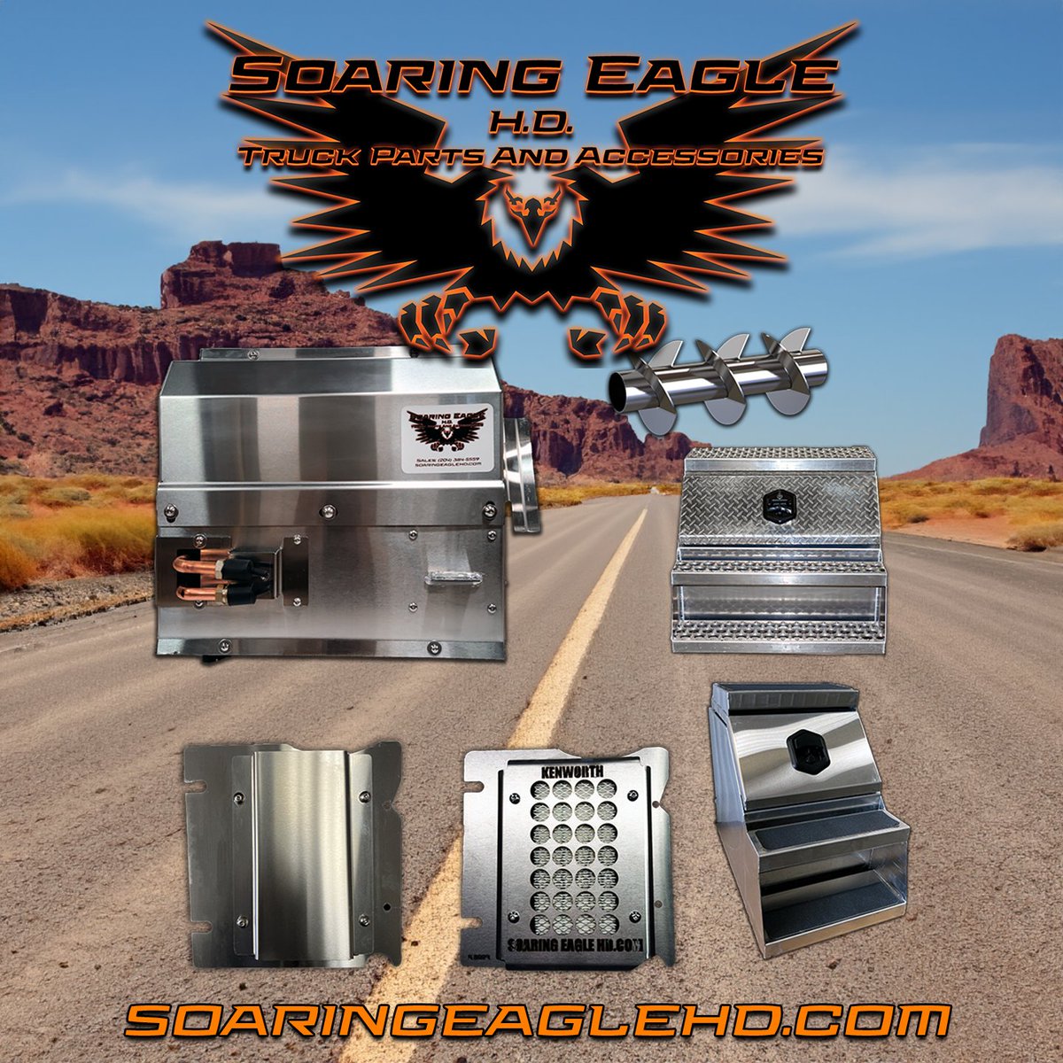 The Heat is here! Keep your #Kenworth Cab cool with the Best #Kenworth Heater AC Box on the Market! We also Sell Muffler Baffles, Step Boxes and More! soaringeaglehd.com
#trucking #TruckDriver