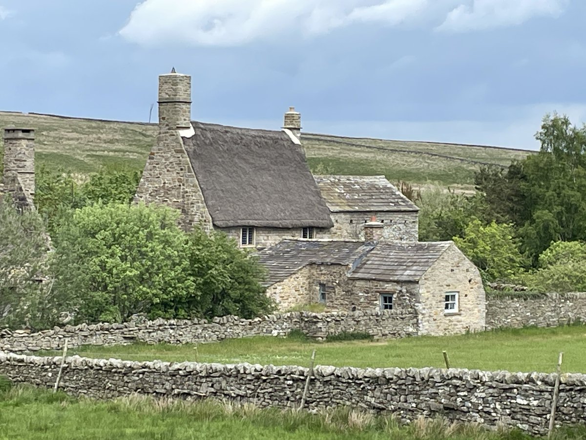 tim_hedleyj's tweet image. Another training walk for my @RailwayChildren #threepeakschallenge - Bowes Moor nr the A66 - a thatched cottage, abandoned chemical weapons store, God’s Bridge and the disused Stainmore Railway