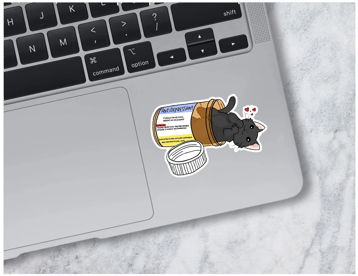 Best #antidepressant on the market! Get yours @ 
stickon.us 

#Etsy #Stickers #StickerShop #StickerAddict #PlannerStickers #SupportSmallBusiness #ShopSmall #CreativeBiz #EtsySeller #giftideas #StickerObsessed #CustomStickers