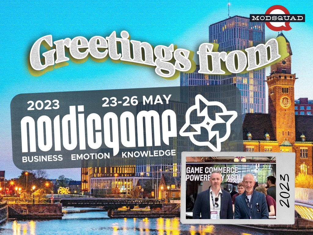 modsquad's tweet photo. Sweden, not only did you win Eurovision this year, but you won us over at @NordicGame Conference. 
Hej då for now! 👋

#NG23Spring https://t.co/JjEBIf4hHQ