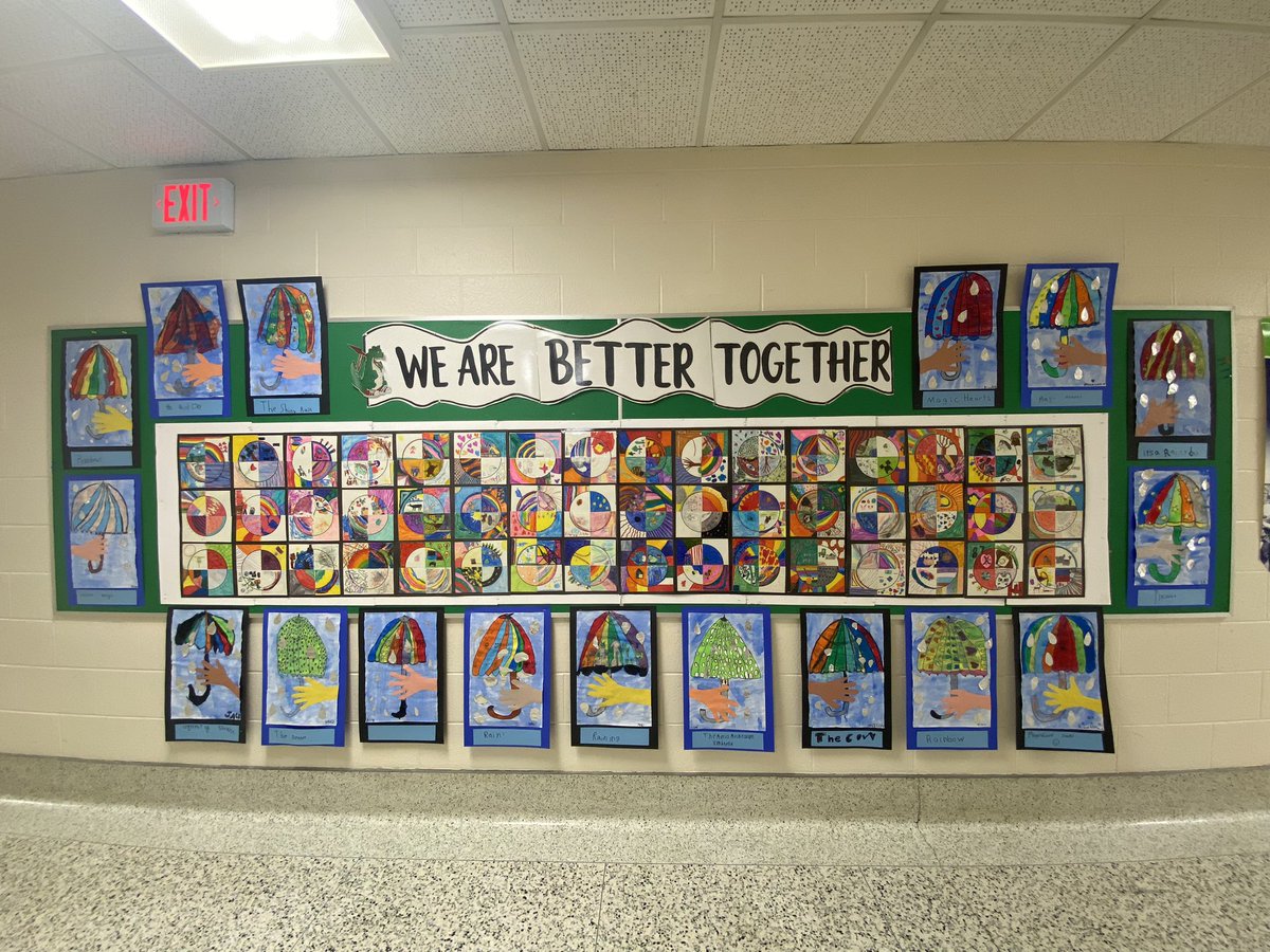 UpshawStars's tweet photo. We are ‘Better Together’ and we are better when we’re surrounded by beautiful and creative works of art. Great job Room 2! https://t.co/TarAGcgXYR