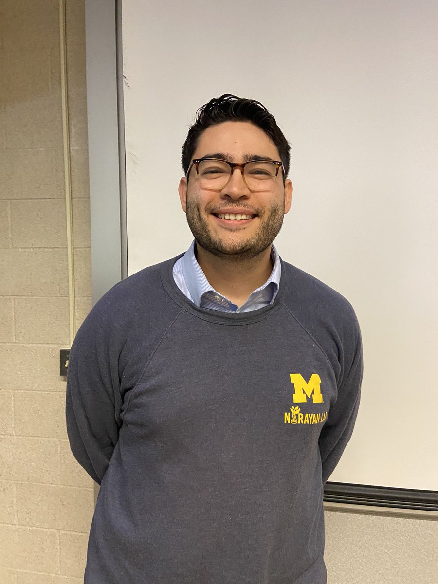 NarayanLab's tweet photo. Congratulations @AtsauSaucedo for an amazing third year seminar! Can’t wait to see you progress throughout your time here ⭐️

#GoBlue #Biocats https://t.co/oRZ9MTRxYP