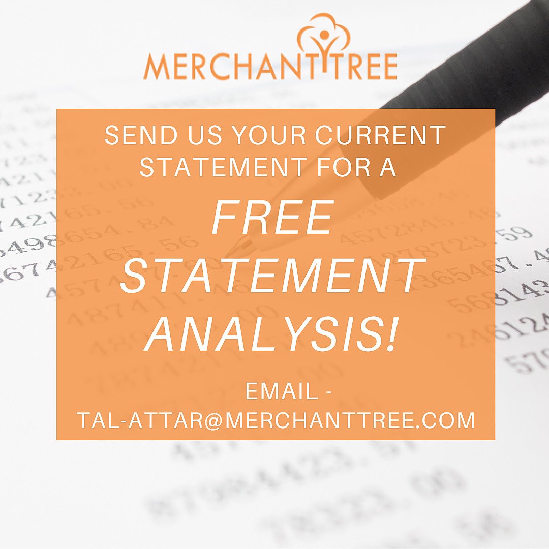 MerchantTree's tweet photo. Working with another processing company? Feel like you’re getting overcharged? Merchant Tree offers a FREE statement analysis for our potential clients! Send us a recent statement to assess. We will then inform you how much you can save. Contact us for a FREE statement analysis! https://t.co/R5uzX1GYON