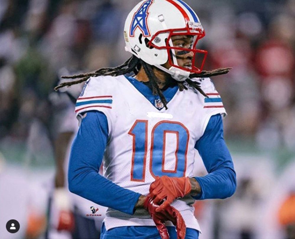 Deandre Hopkins in a Titans uniform would be fantastic. 

But Deandre Hopkins in Houston in an Oilers uniform? 

That’s the ultimate middle finger to a franchise that will forever live in Titans’ shadow.

#WeAreTexans 

#Titans
#TitanUp