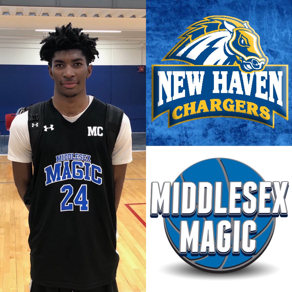 MiddlesexMagic's tweet photo. Congratulations to Magic and Dexter Southfield 6’4 2023 Andrew Mitchell on his commitment to New Haven! Andrew is 34th member of the class of 2023 to commit to play in college. #MagicFamily 🔵⚪️⚫️ https://t.co/tMBkfnm8At