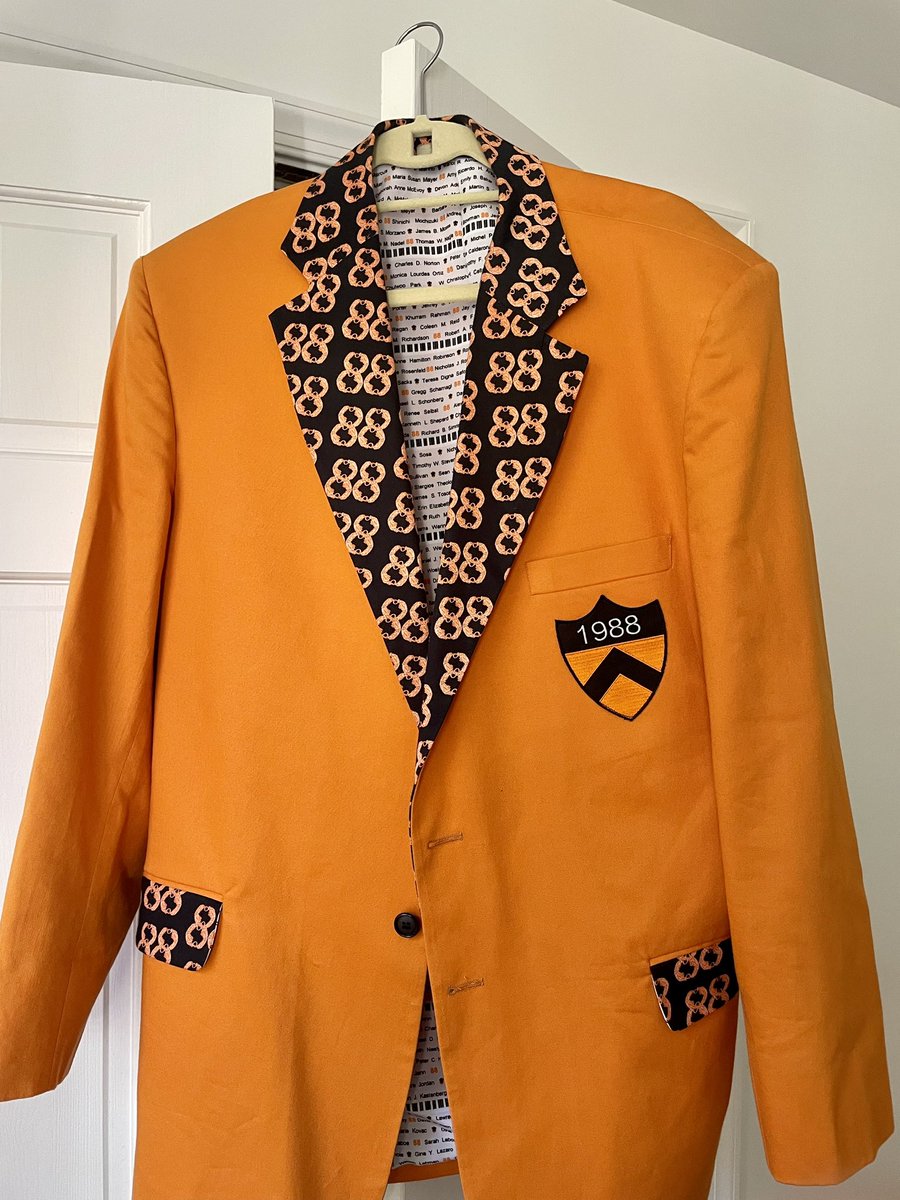 Rolling into #PrincetonReunions with this jacket. Not sure how this would go over at the UN.