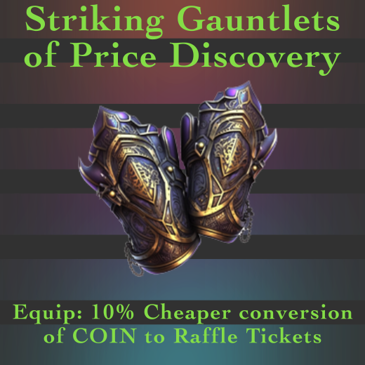 0xdx_io's tweet photo. If you're level 20, you can craft the Striking Gauntlets

You'll have to discover the crafting recipe though...

Have you got yourself a pair?

Level your Battle Pass now for $0XDX, COIN &amp; Raffle Tickets: https://t.co/VJNFiSupi3

#NFTFi #GameFi #NFTOptions https://t.co/dcM6TXHP29