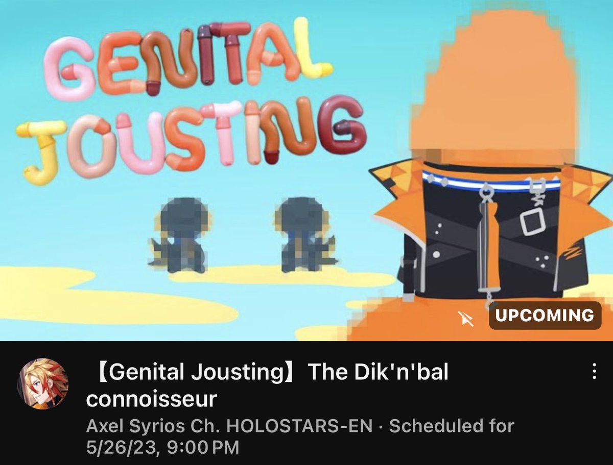 Next up for Genital Jousting lol