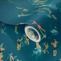 YogiYarntail's tweet photo. #yogiyarntailandme @ #spoonflower #makehomebeautiful #fabric #wallpaper #homedecor #originalart 

Another of my #bestsellers #LappingWaves #swimming #blue #sport 

#spoonflowerhome 

#15OFF #wallpapersale  

https://t.co/ifNgMF0OQ5 https://t.co/voKk7Kv7E9