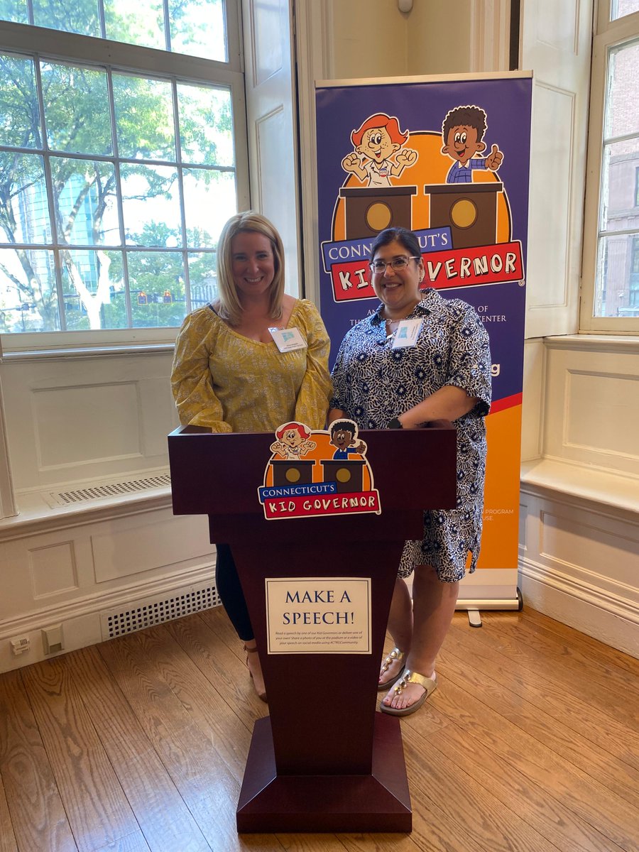 Yesterday at the <a href="/CT_Council/">CCSS</a> Annual Spring Meeting, our team met 2 amazing #KidGovernor teachers: Mrs. Palmieri from <a href="/EHavenAcademy/">East Haven Academy</a> and Mrs. Grayson from <a href="/SchoolTuttle/">Tuttle School</a>! Thank you to these and all other teachers for the work you do to support #K5SocialStudies and #CivicsEducation!