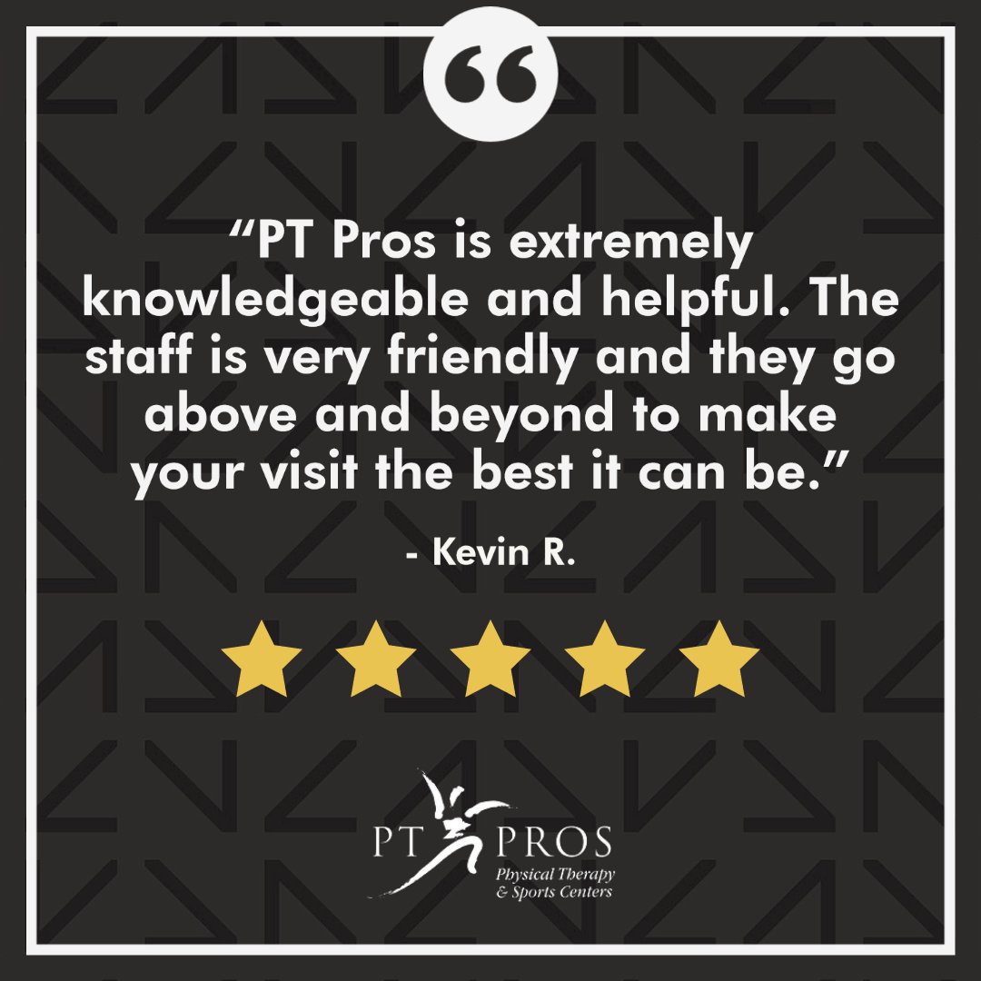 Let our friendly team go above and beyond for you! If you need physical therapy, your team is here. #GetMoving #YourTeamIsHere #PhysicalTherapy #Testimonial