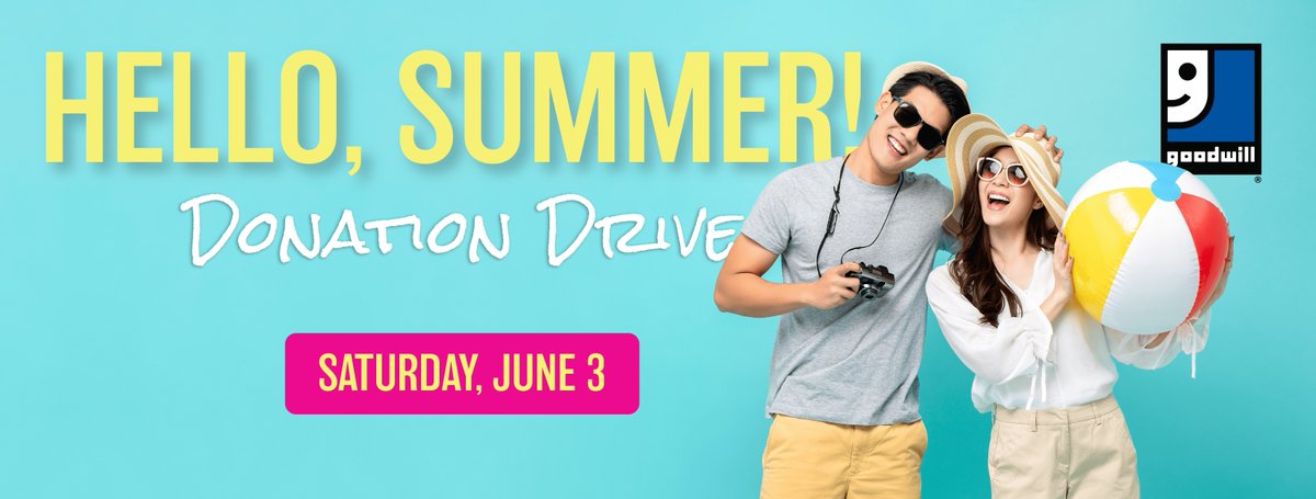 goodwillcfl's tweet photo. Last year, #GoodwillCFL diverted more than ๐ฎ๐ฎ ๐ ๐๐๐๐๐ข๐ก lbs. of textiles and other items from landfills. Let's keep up the good work - join us on 6/3 for the Hello, Summer! Donation Drive & help us reach even higher this year! ๐ฑ https://t.co/G5w3ubEJXf. #sustainablegood https://t.co/qHhDV3TsHt