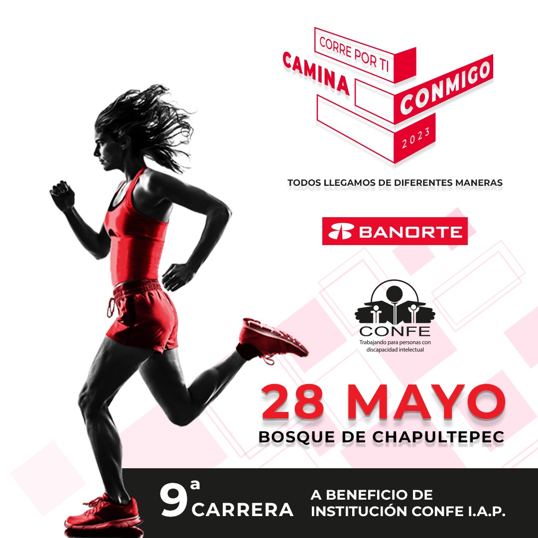 Te invitamos a participar en la 9° #Carrera 'Corre por ti, camina conmigo 2023'.🏃‍♀️🏃‍♂️

📅 Domingo 28 de mayo.

Inscríbete en 👉 bit.ly/InstitucionCon…

#DefendemosAlPueblo