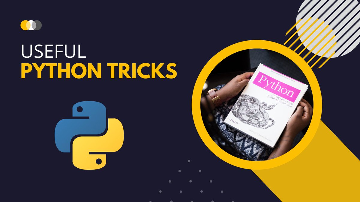 Iqra_Multaji's tweet image. 🐍#PythonTricks - 🧵 (1/9) Python is a versatile language full of features that can help you write your code in a more concise and efficient way. Let's dive into some of these tricks.
#python #programming #DataScience #coding #codanics
