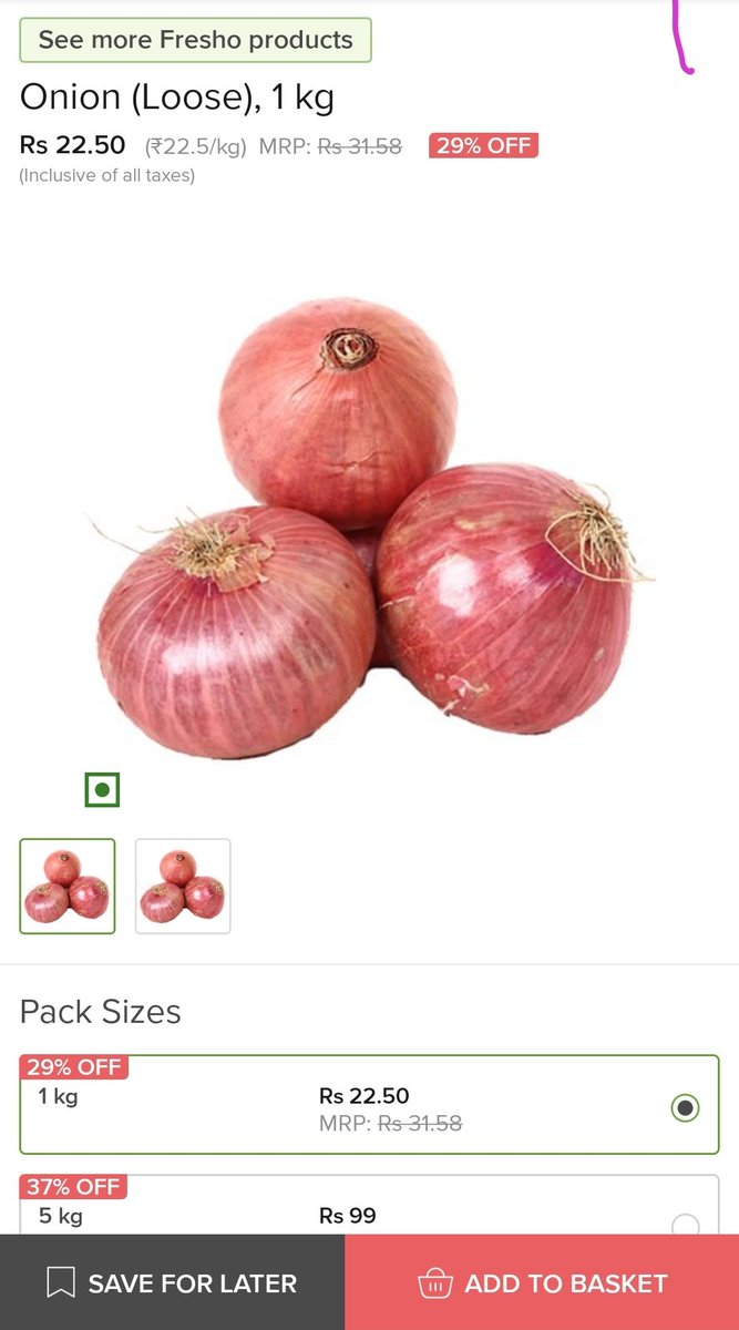 rpsinghkhalsa's tweet photo. On @IndiaToday in @sardesairajdeep's show Onion price as on 25th May is ₹60 per Kg. I google checked it, Onion as on date is ₹22.59 per Kg. https://t.co/fZ9B58QODP