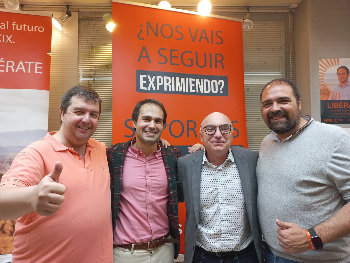 🧡Fin de campaña en La Rioja.
Con el candidato a la Presidencia de La Rioja Ángel Íñiguez y mis compañeros Luis Fernando Alonso y Luis Bella.
Vamos a ser decisivos 💪