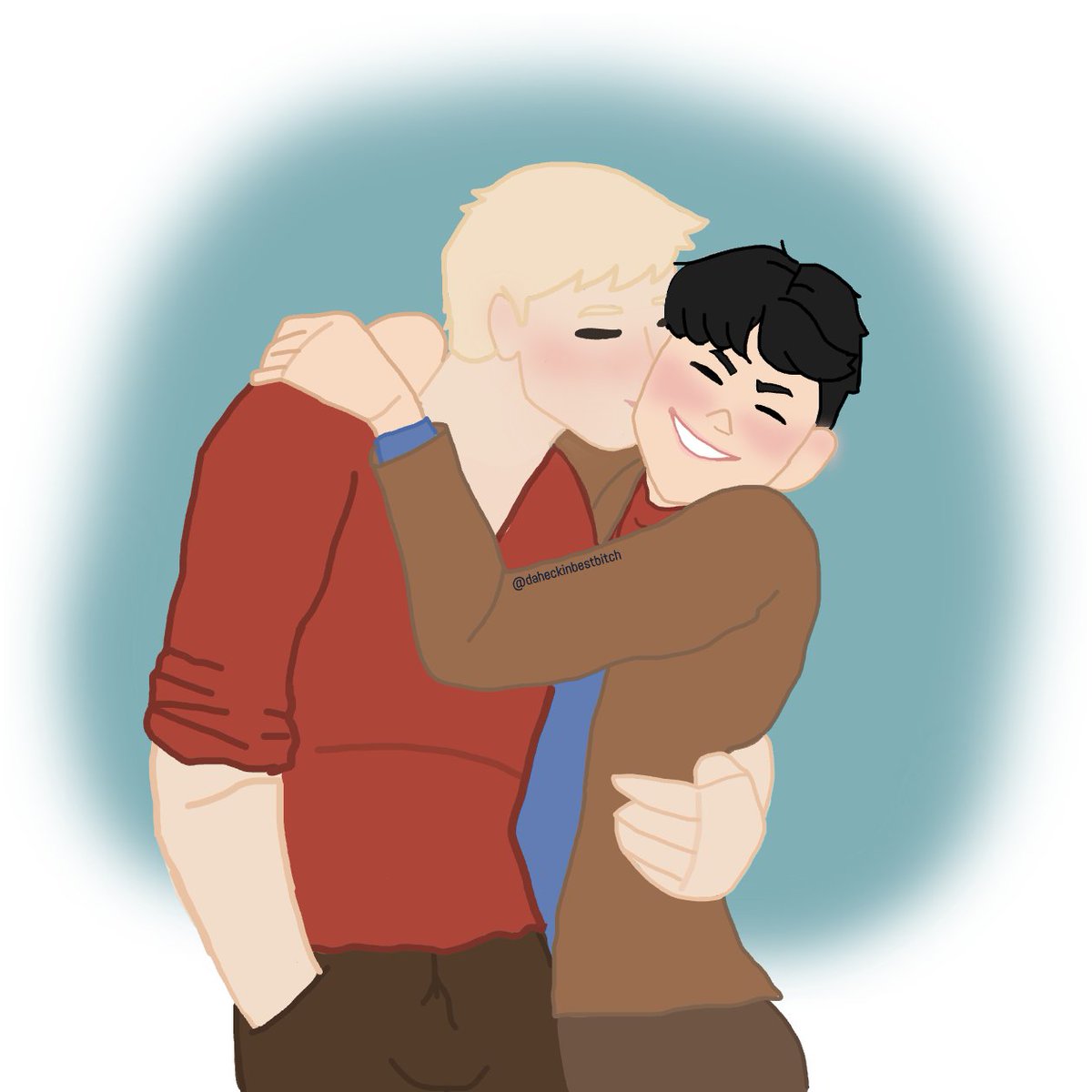 just some cute merthur fanart I did today #merthur #merlinbbc #bbcmerlin