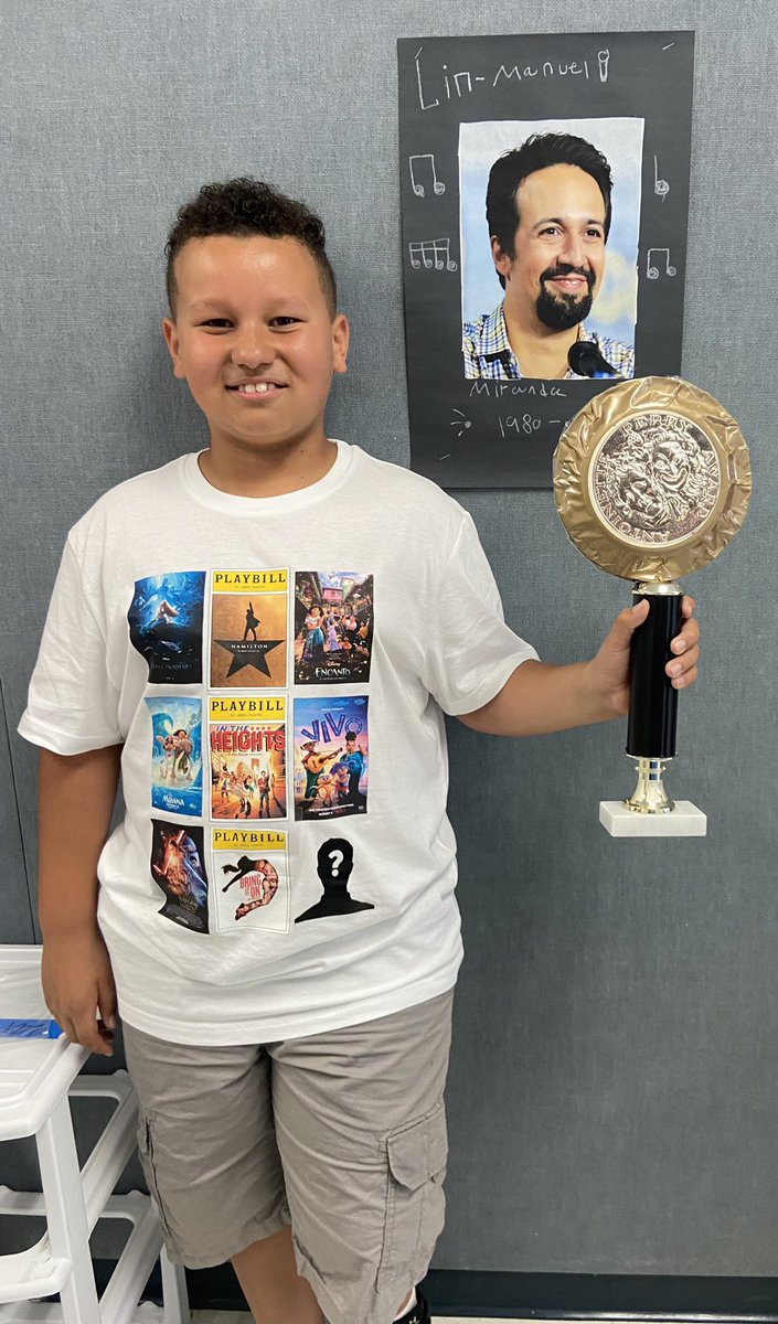 Veronica Andrade (@scorpiomom79) on Twitter photo My Broadway bound 3rd grader chose Lin-Manuel Miranda for his “wax museum” person. He did great! His tía surprised him after with #Hamilton tickets. Great event!
<a href="/AlishaSmith1230/">Alisha R Smith</a> <a href="/broadwaychicago/">Broadway In Chicago</a> <a href="/Lin_Manuel/">Lin-Manuel Miranda</a> <a href="/GombertGators/">Gombert Elementary</a> My Broadway bound 3rd grader chose Lin-Manuel Miranda for his “wax museum” person. He did great! His tía surprised him after with #Hamilton tickets. Great event!
<a href="/AlishaSmith1230/">Alisha R Smith</a> <a href="/broadwaychicago/">Broadway In Chicago</a> <a href="/Lin_Manuel/">Lin-Manuel Miranda</a> <a href="/GombertGators/">Gombert Elementary</a>