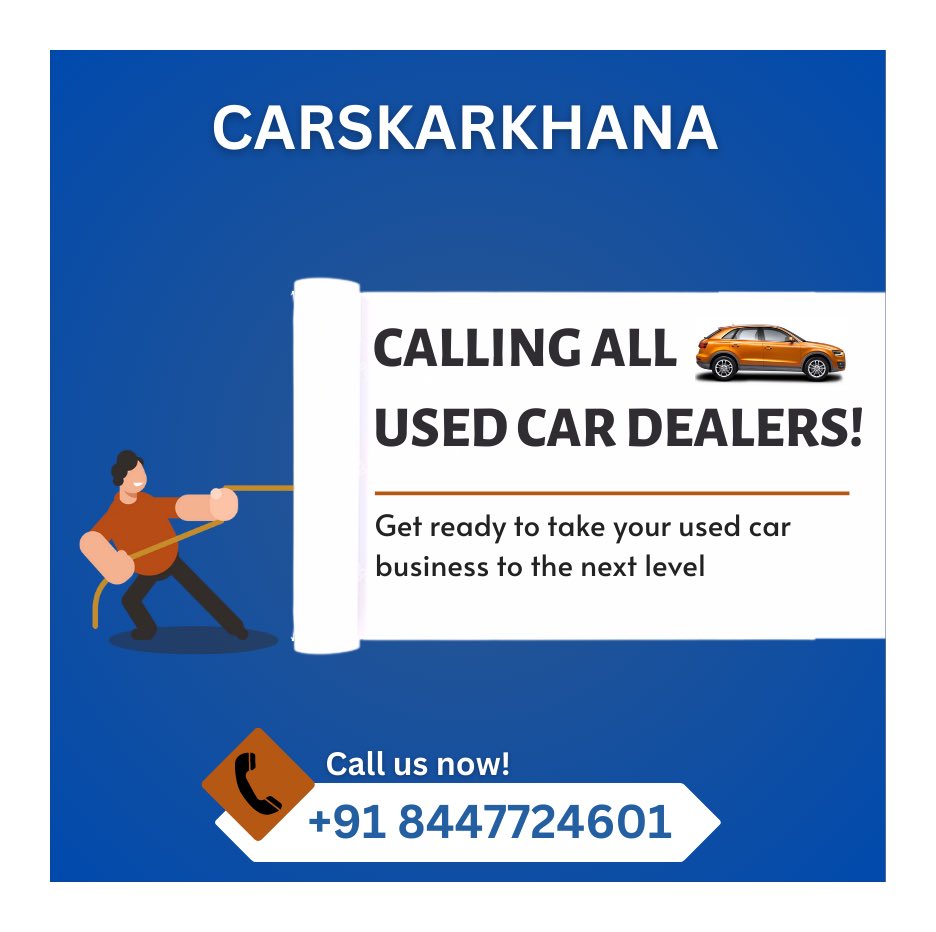 Join us at Cars Karkhana as a dealer onboarder and be part of our dynamic team. Help us bring top-notch vehicles to customers nationwide. Apply now and drive your career forward with us! #CarsKarkhana #DealerOnboarding #automotiveindustry #cars #usedcars

carskarkhana.com/become-our-par…