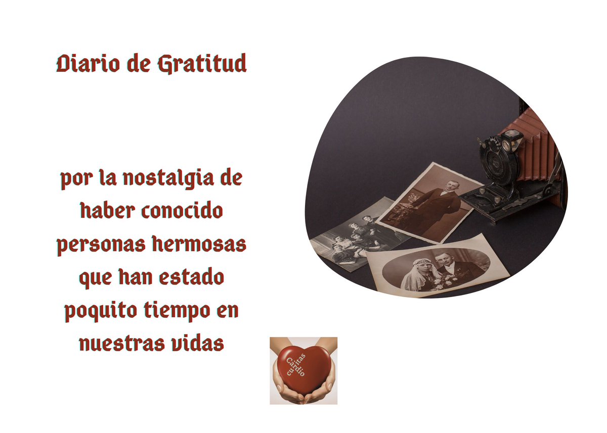 cardiocuritas's tweet photo. #DiarioDeGratitud por la nostalgia que nos da haber conocido personas hermosas que han estado poquito tiempo en nuestras vidas.
#Nostalgia #GengeQueVieneYVa #Amor #Caricias #YoVengoAOfrecerMiCorazón #DesarrolloPeronal #Psicología https://t.co/tQlKkBusNV
