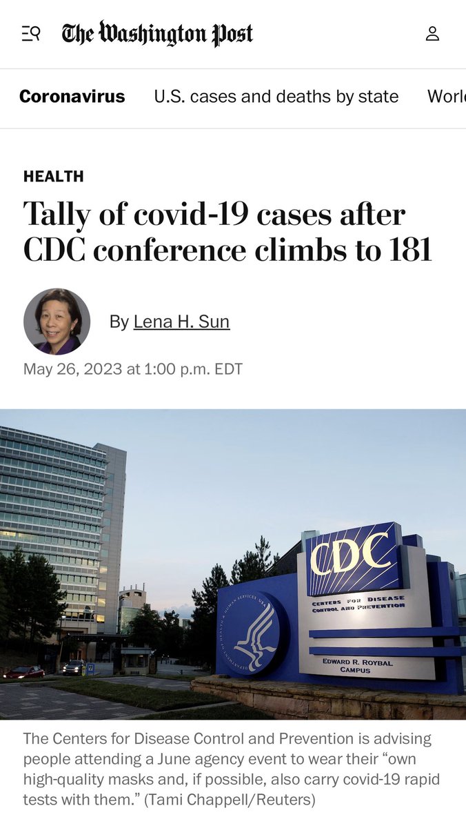 Welp—Remember how @CDCgov claimed there was no “outbreak” at their CDC conference 3 weeks ago? ➡️Now we learn 181 cases of #COVID19 arose of 1800+ CDC staffers/guests…. So basically 1 in 10 folks at a single CDC conference caught COVID. Yet @CDCDirector Walensky dismantles