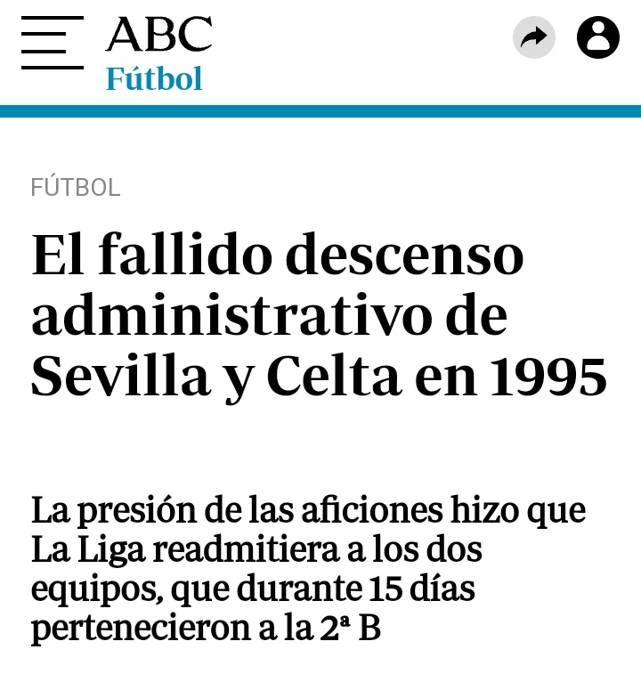 Cuando el Sevilla descendió a 2B y le indultaron debió ser también por los hilos de Florentino