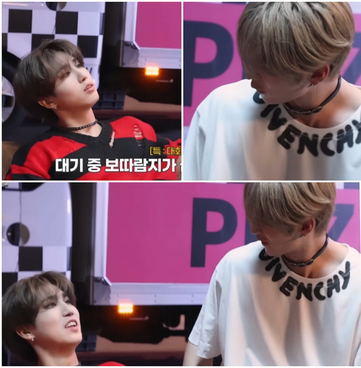 cosmicsunggie's tweet photo. Para mi este siempre va a ser de los mejores momentos flirt del Minsung.
La cara coqueta de Jisung al inicio, Lino haciendo puchero pk no lo deja tocarle el pecho,Han cagandose de la risa y el famoso
"osea si te toco en cualquier otra parte está bien,pero el pecho no"
Han: ajá https://t.co/mimsxL60VM
